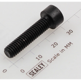 Sealey Socket head cap screw m6x25 black SCB625.SB