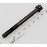 Sealey Socket head cap screw m6x70 black SCB670.SB