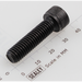 Sealey Socket head cap screw m8x30 black