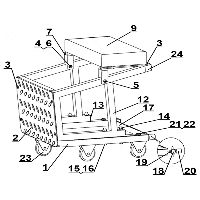 Sealey Adjustable leg