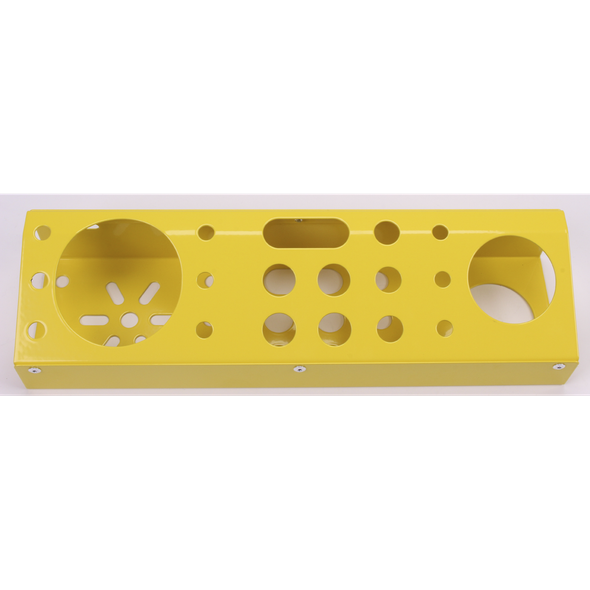 Sealey Twin Can Holder/Storage Rack (Yellow)