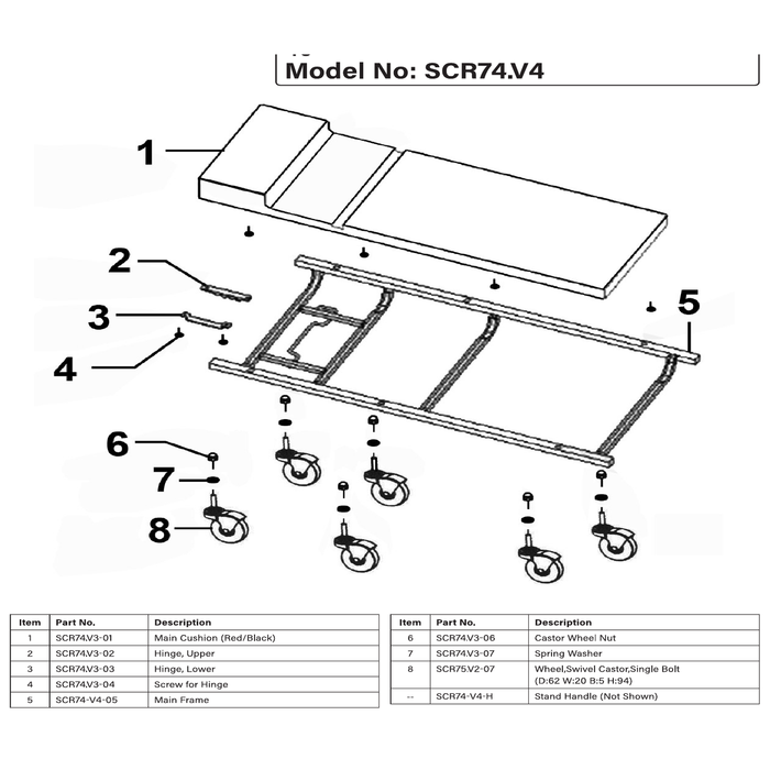 Sealey Castor Wheel Nut