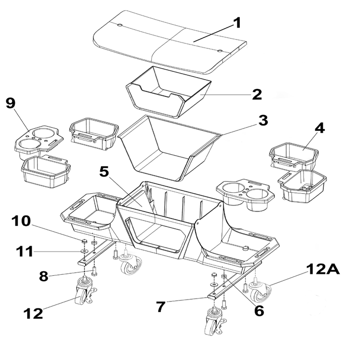 Sealey Removable Tray (Side)