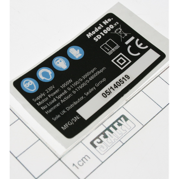 Sealey Label, r/h side