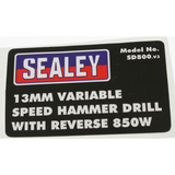 Sealey Label, l/h side SD800.V3-17