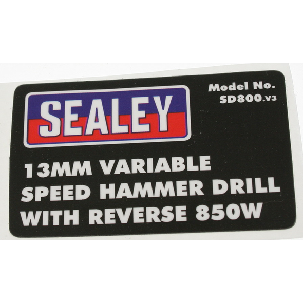 Sealey Label, l/h side
