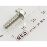 Sealey Hex head flange bolt m4x14 single SFS414.S