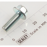 Sealey Hex Head Flange Bolt M5 X 16 Zinc SFS516.S