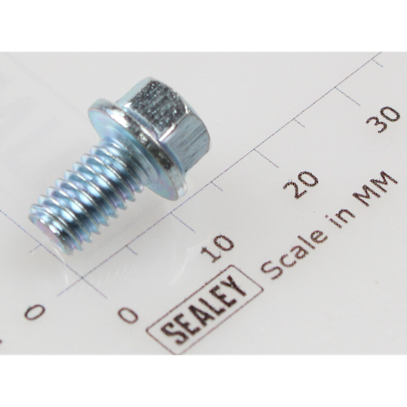 Sealey Hex head flange bolt m6x10 single