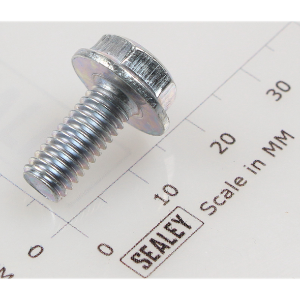 Sealey Hex head flange bolt m6x14 single