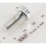 Sealey Hex Head Flange Bolt M6 X 16 Zinc SFS616.S