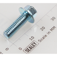Sealey Hex head flange bolt m6x18 single SFS618.S