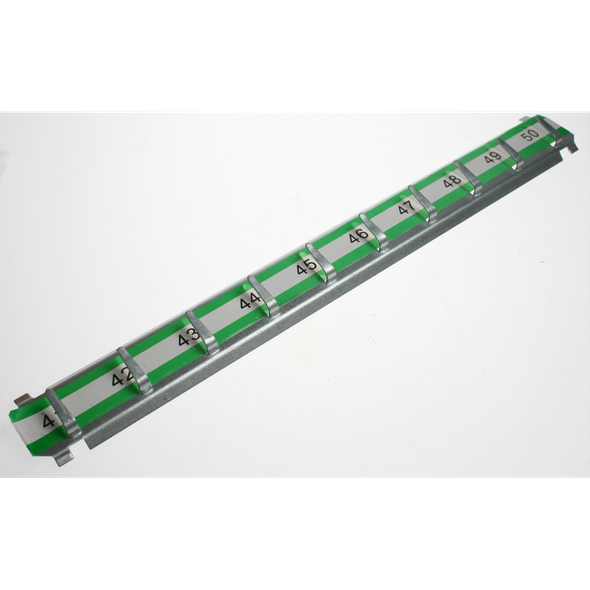 Sealey Numbered bars 10 hooks (41-50) 'green'