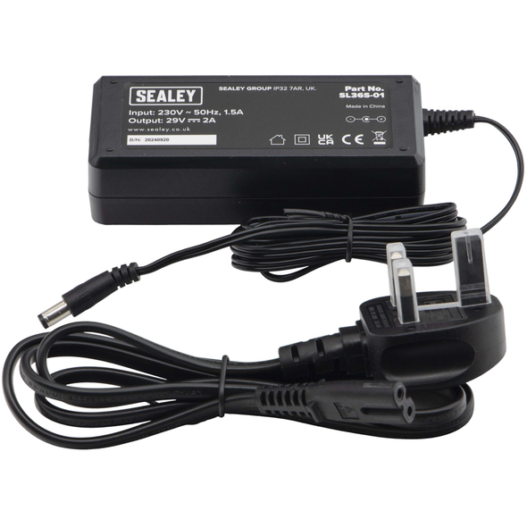 Sealey Mains Charger 65W (Adaptor + AC Cable)
