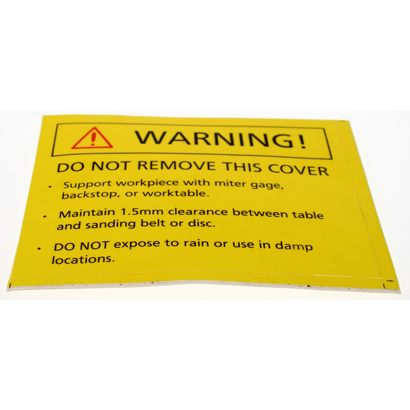 Sealey Warning label