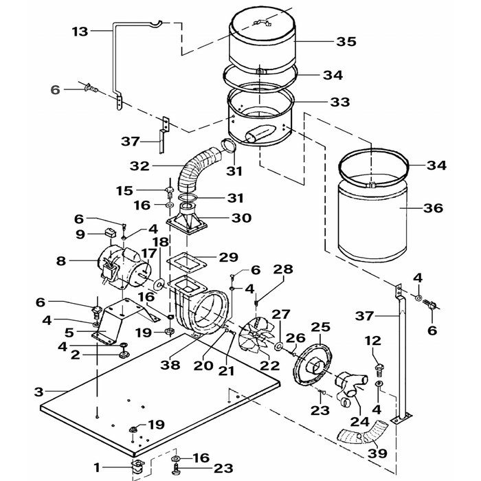 Sealey Motor fan housing (so)