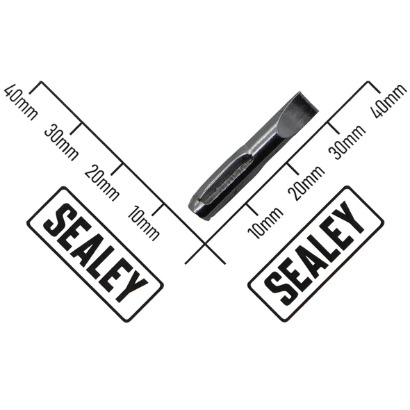 Sealey Slotted Bit SL5 x 28mm (Lock-On)