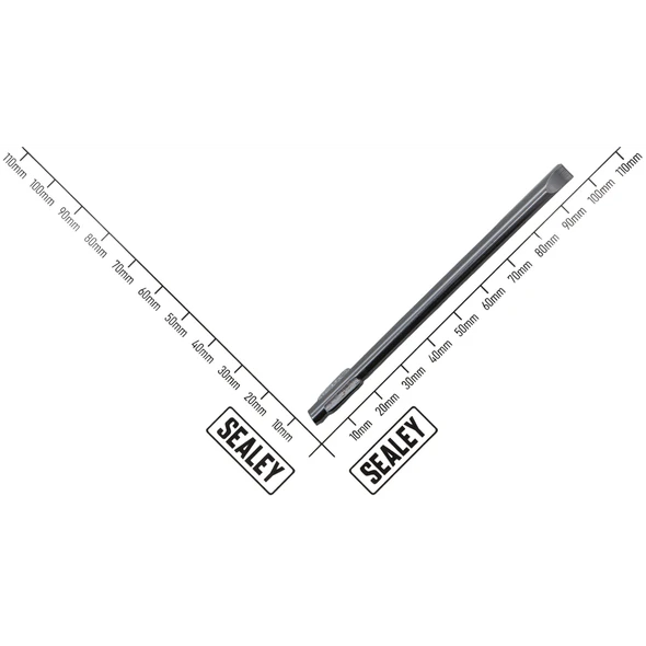 Sealey Slotted Bit SL5 x 95mm (Lock-On)