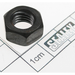 Sealey Steel nut m10 black (single)