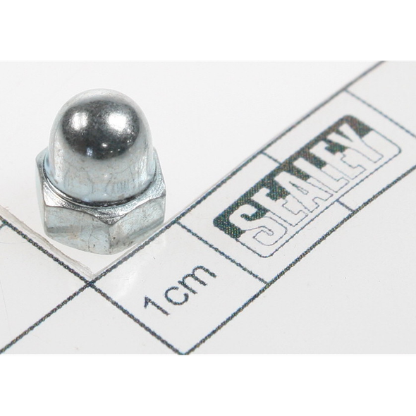 Sealey Steel nut m6 domed (single)