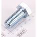 Sealey Hex head set screw m16x35mm single