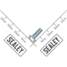Sealey Hex Head Set Screw M5 X 12 Zinc