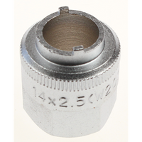 Sealey Strut nut castellated socket 14x2.5mm(w203)silver SX0331.04