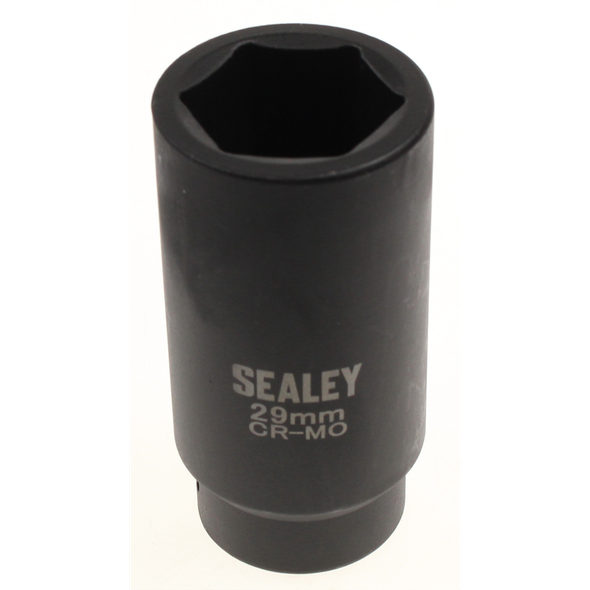 Sealey Impact hub nut socket 1/2"sq dr 29mm