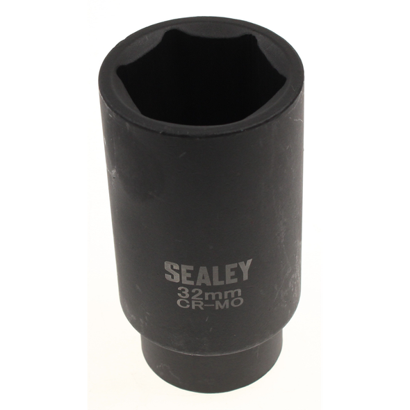 Sealey Impact hub nut socket 1/2"sq dr 32mm