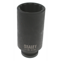 Sealey 1/2"dr.impact hub nut socket 30mm (12pt) SX051.01