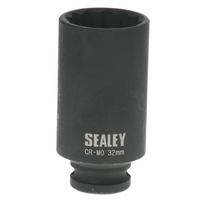Sealey 1/2"dr.impact hub nut socket 32mm (12pt) SX051.02