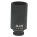 Sealey 1/2"dr.impact hub nut socket 32mm (12pt)