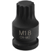 Sealey Impact Spline Socket 1/2"Dr M18 (43mmL)
