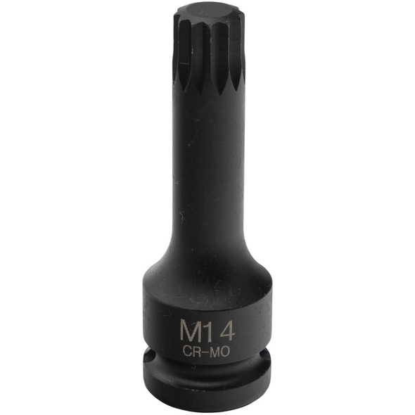Sealey Impact Spline Socket 1/2"Dr M14 (78mmL)