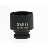 Sealey 1/2" drive 32mm x 45mm bi-hex socket SX053.03