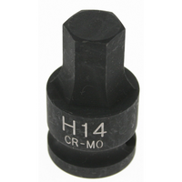 Sealey 1/2" drive 14mm x 43mm hex bit socket SX053.04
