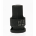Sealey 1/2" drive 17mm x 43mm hex bit socket