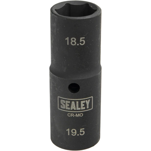 Sealey 1/2"Dr Deep Impact Socket 80mm Double Ended 18.5-19.5mm