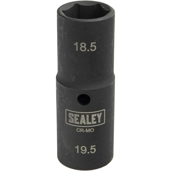 Sealey 1/2"Dr Deep Impact Socket 80mm Double Ended 18.5-19.5mm