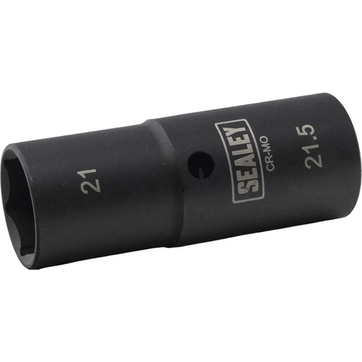 Sealey 1/2"Dr Deep Impact Socket 80mm Double Ended 21-21.5mm