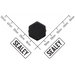 Sealey Locking wheel nut key 1/2"dr (057)