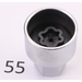 Sealey Locking Wheel Nut Key, BMW 055