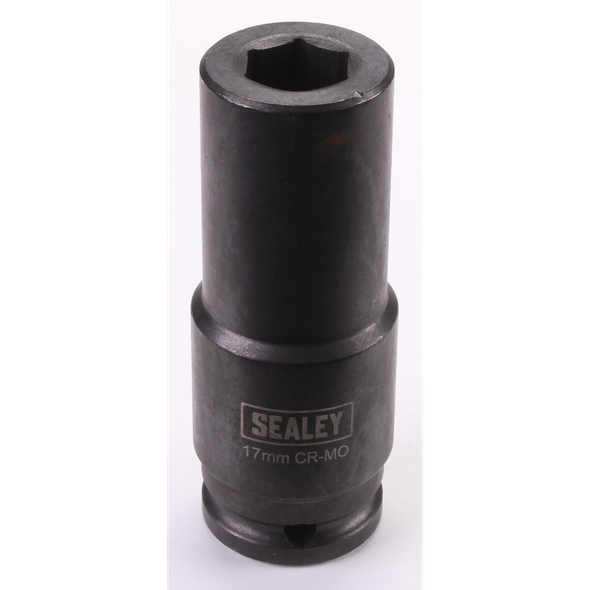 Sealey 1/2"Dr Weighted Impact Socket 17mm