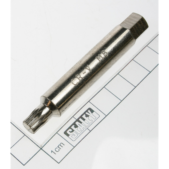Sealey Spline bit m8 x 75mml