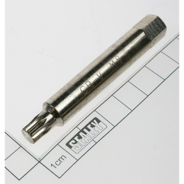 Sealey Spline bit m8 75mml