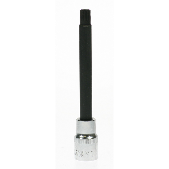 Sealey Spline socket bit 1/2"dr m10 140mml