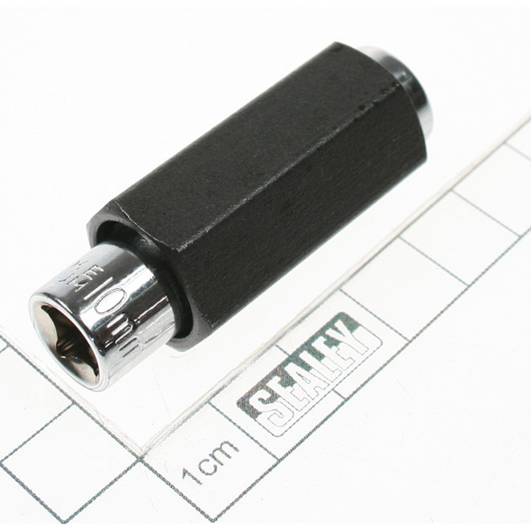 Sealey Hex adaptor 17mm (c/w 10mm deep socket)