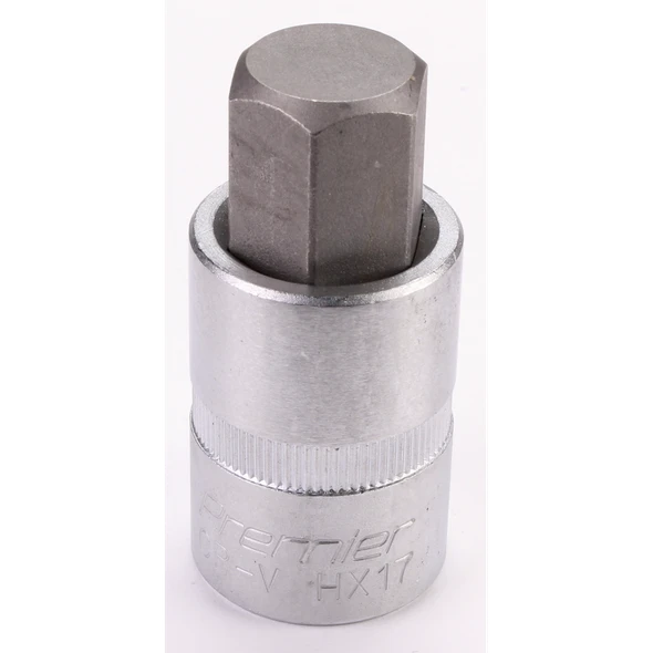 Sealey Hex socket bit 17mm 3/8"sq dr