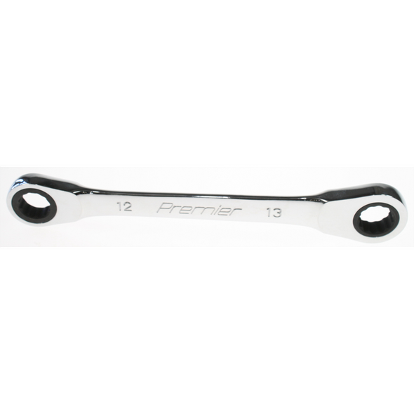 Sealey Micro-lock ratchet dbl ring spanner (12x13)