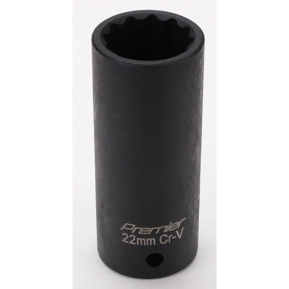 Sealey 1/2"sq 22mm impact socket (deep)